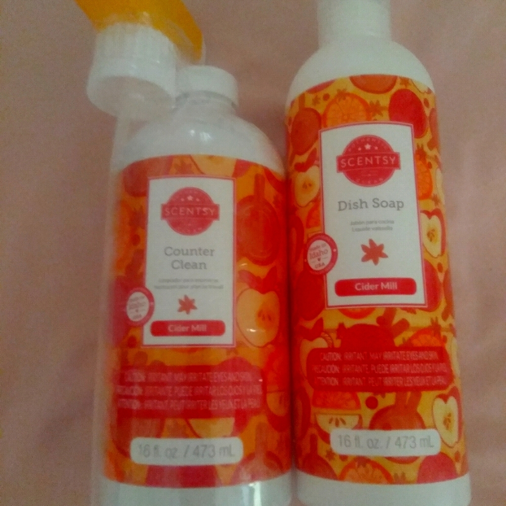 Scentsy counter clean n dish soap bundle brand new